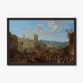Fair with turreted keep by Franz de Paula Ferg - thumbnail_1_bf_673c94db5e0c5e198f5ec56d